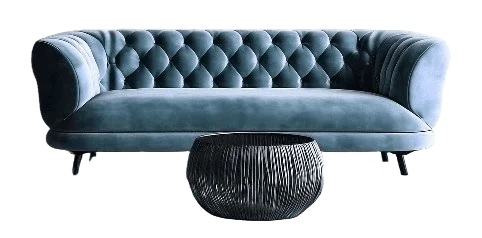 Blue sofa